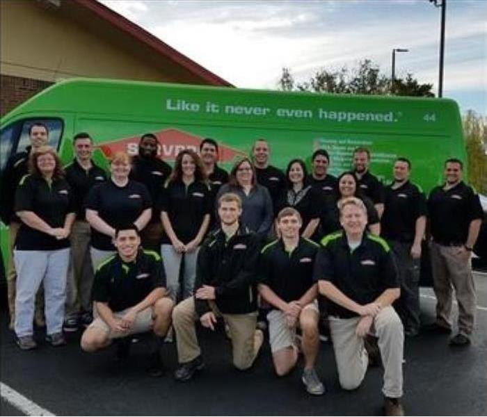 Group shot of SERVPRO Tri County team